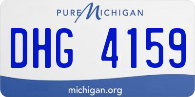 MI license plate DHG4159