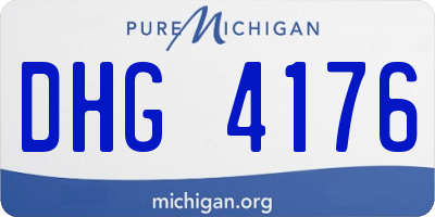 MI license plate DHG4176