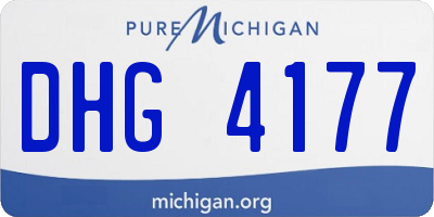 MI license plate DHG4177