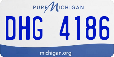 MI license plate DHG4186