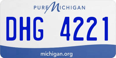 MI license plate DHG4221