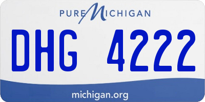 MI license plate DHG4222