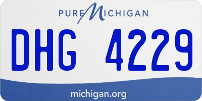 MI license plate DHG4229