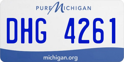 MI license plate DHG4261