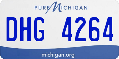 MI license plate DHG4264