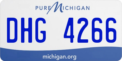 MI license plate DHG4266