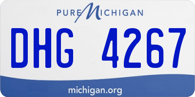MI license plate DHG4267