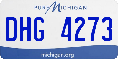 MI license plate DHG4273