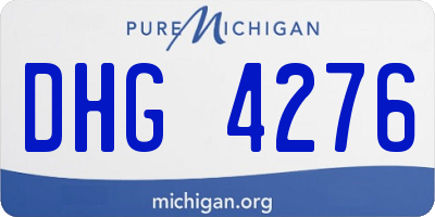 MI license plate DHG4276