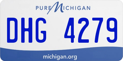 MI license plate DHG4279