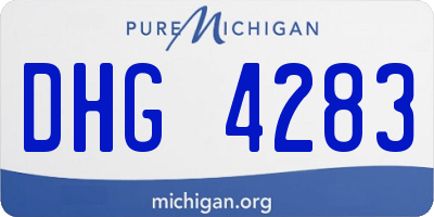 MI license plate DHG4283