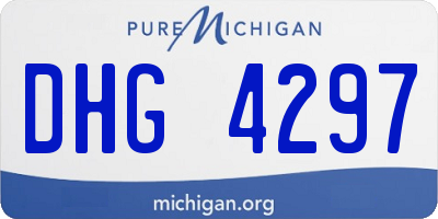 MI license plate DHG4297