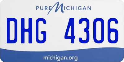 MI license plate DHG4306