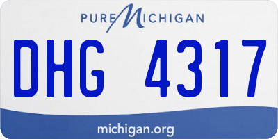 MI license plate DHG4317