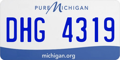 MI license plate DHG4319