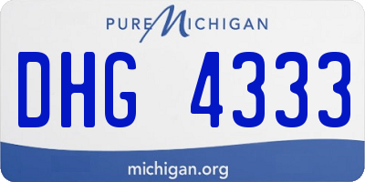 MI license plate DHG4333