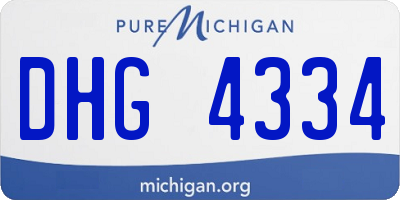MI license plate DHG4334