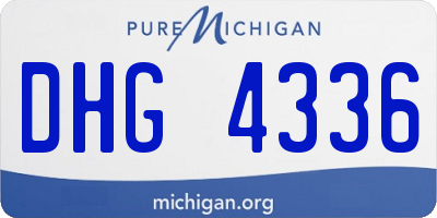 MI license plate DHG4336