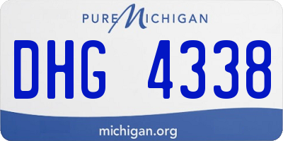 MI license plate DHG4338