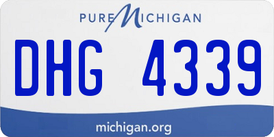MI license plate DHG4339