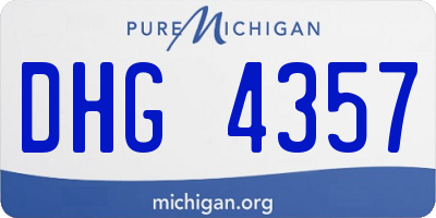 MI license plate DHG4357