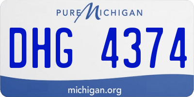 MI license plate DHG4374