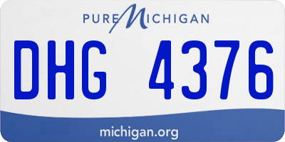 MI license plate DHG4376