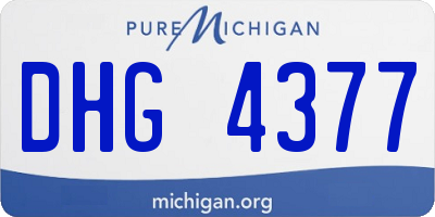 MI license plate DHG4377