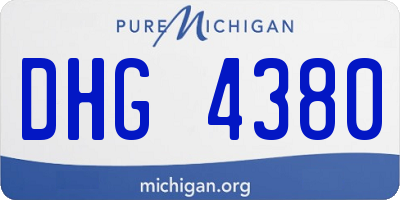 MI license plate DHG4380