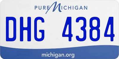 MI license plate DHG4384