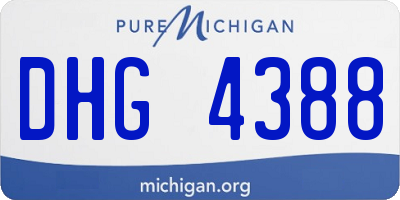 MI license plate DHG4388