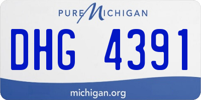 MI license plate DHG4391