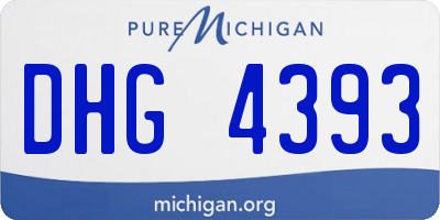 MI license plate DHG4393