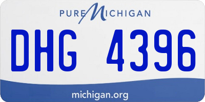MI license plate DHG4396