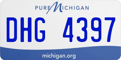 MI license plate DHG4397