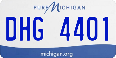 MI license plate DHG4401