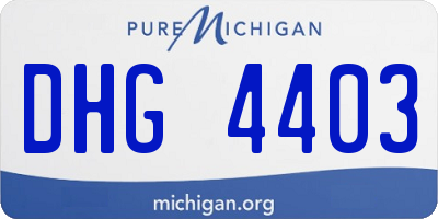 MI license plate DHG4403