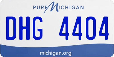 MI license plate DHG4404