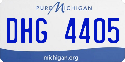 MI license plate DHG4405