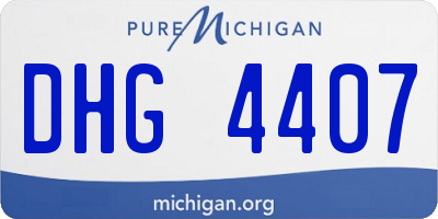 MI license plate DHG4407