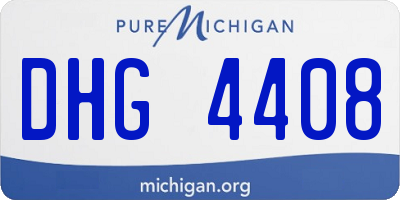 MI license plate DHG4408
