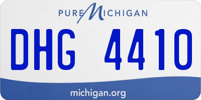 MI license plate DHG4410