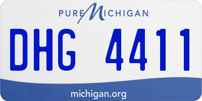 MI license plate DHG4411