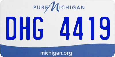 MI license plate DHG4419