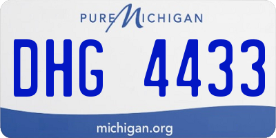 MI license plate DHG4433