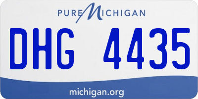 MI license plate DHG4435