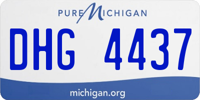 MI license plate DHG4437