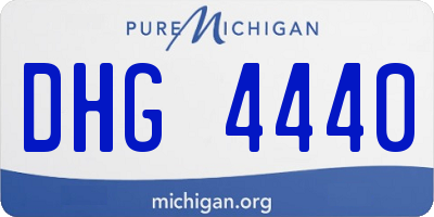 MI license plate DHG4440