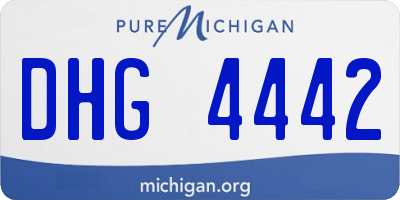 MI license plate DHG4442