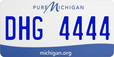 MI license plate DHG4444